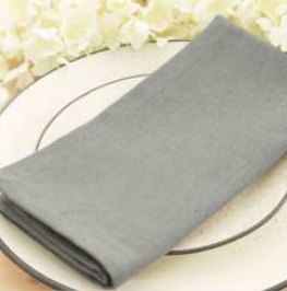 Solid Cloth Napkins — Grey