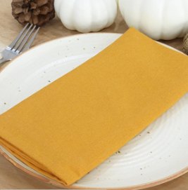 Solid Cloth Napkins — Golden Yellow