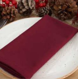Solid Cloth Napkins — Burgundy