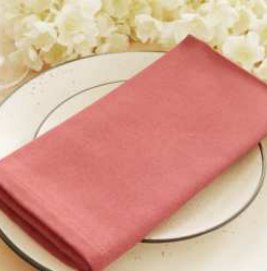 Solid Cloth Napkins — Peach