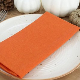 Solid Cloth Napkins — Orange
