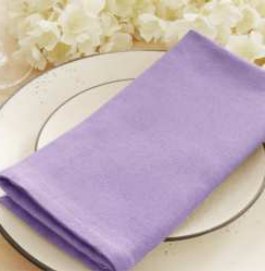 Solid Cloth Napkins — Lavender