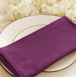 Solid Cloth Napkins — Purple