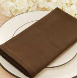 Solid Cloth Napkins — Brown