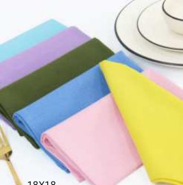 Solid Cloth Napkins — Multicolor