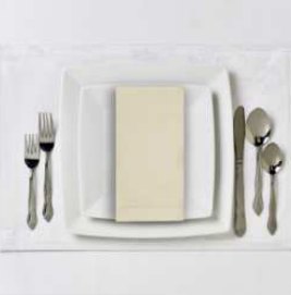 Hemstitch Napkins — Ivory