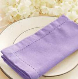 Hemstitch Napkins — Lavender