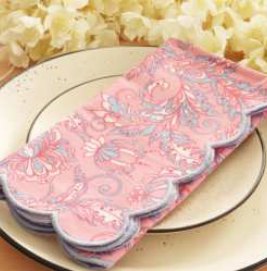Scalloped Edge with Kalamkari Print — Sage Green (Edge -Blush Pink)