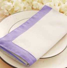 Solid Napkin · Edge Solid — Lavender