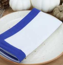 Solid Napkin · Edge Solid — Blue