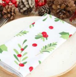 Printed Napkins · Christmas — Misletoe