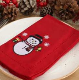Printed Napkins · Christmas — Snowman