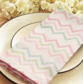 Easter Printed Napkins — Easter-Zig-Zag