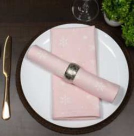 Printed Napkins · Halloween — Blush Pink