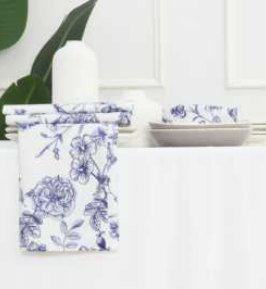 Summer Printed Napkins — French Flower Garden