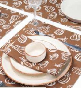 Printed Cloth Napkins — Harvest