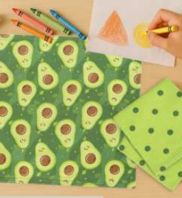 Kids Cloth Napkins — Avocado