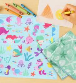 Kids Cloth Napkins — Mermaid