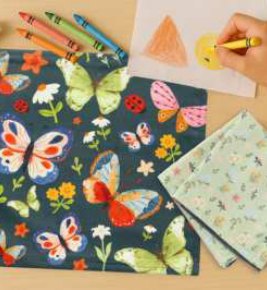 Kids Cloth Napkins — Butterfly - Bug