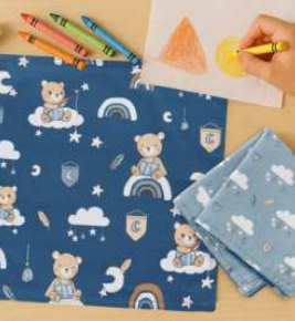 Kids Cloth Napkins — Teddy