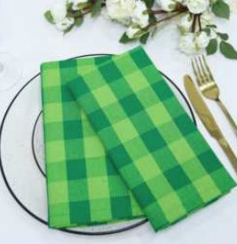 Gingham Check Napkins — P.Green/A.Green