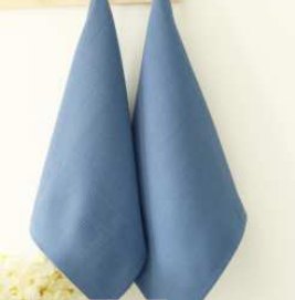 Waffle Kitchen Towel · Solid — Smoky Grey