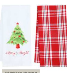 Christmas Printed Kitchen Towels — Christmas Tree