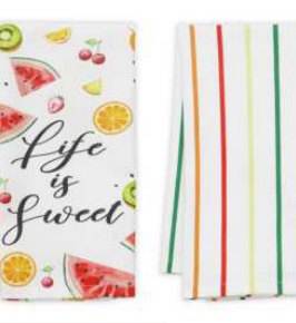 Summer Printed Kitchen Towels — Life Is Sweet