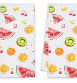 Summer Printed Kitchen Towels — Melon Hue