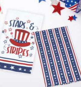 4th of July Printed Kitchen Towels — Star & Stripes