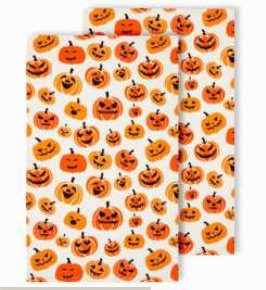 Halloween Printed Kitchen Towels — Scary Pumpkin