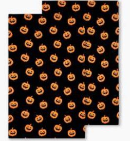Halloween Printed Kitchen Towels — Halloween Pumpkin