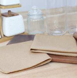 Waffle Dish Cloth · Solid — Beige