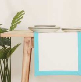 Solid Runner · Edge Solid — Aqua Blue