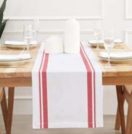 French Striped Runner — Red/White