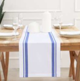 French Striped Runner — Blue/White