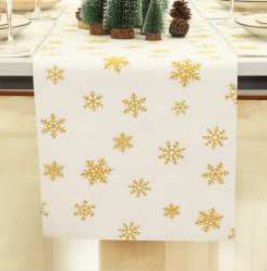 Table Runner · Ribbed Stripe — Gold