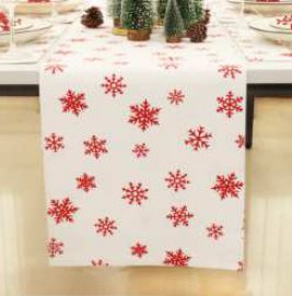 Table Runner · Ribbed Stripe — Red
