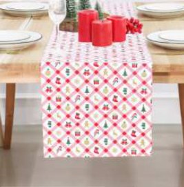 Table Runner · Ribbed Stripe — Carnival