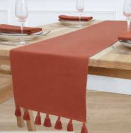 Solid Ribbed Runner — Rust
