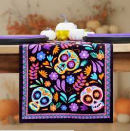 Printed Table Runner · Halloween — Day Of The Dead 2