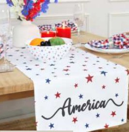 Printed Table Runner · Summer — Celestial Liberty