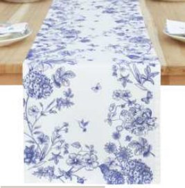 Printed Table Runner · Summer — French Flower Garden