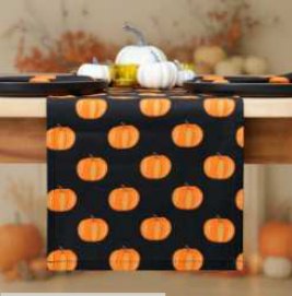 Fall Printed Table Runner — Autumn Bloom