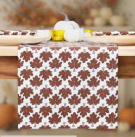 Fall Printed Table Runner — Fall Maze