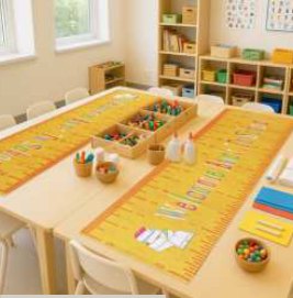 Printed Table Runner · Kids — Book/Scale
