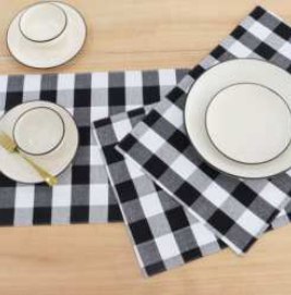 Placemat · Buffalo Checked — Black/White