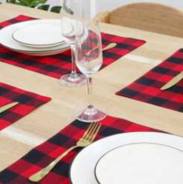Placemat · Buffalo Checked — Red/Black