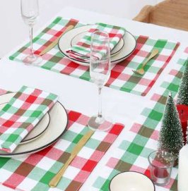 Placemat · Buffalo Checked — Red/Green/White