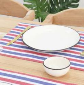 Stripe Placemat · Fused — Red/Blue/White